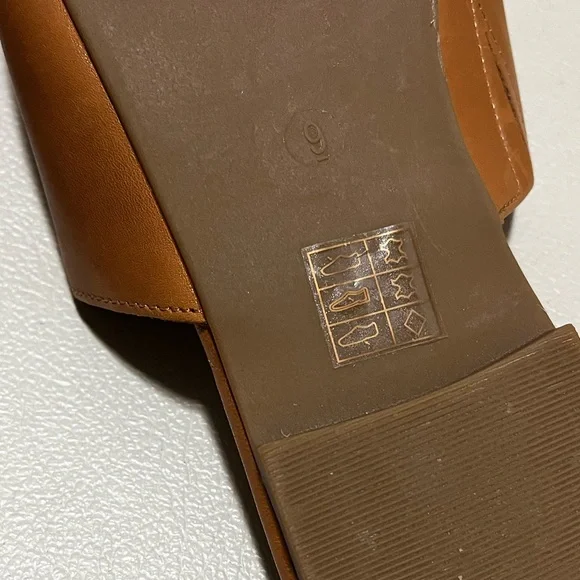 Madewell The Cory Brown Leather Women's Mules Size 9 - Picture 10 of 11